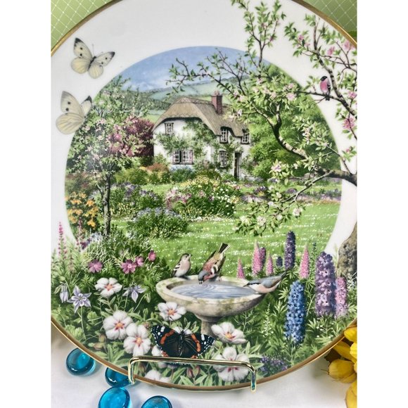 Franklin porcelain plate by Peter Banett, made in England, blue 9 1/4", Limited - Picture 16 of 17